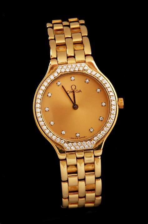 omega gold watches for women.